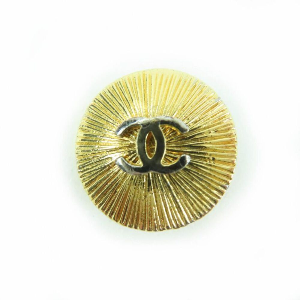 Chanel Coco Mark Coco Button Gold Button Metal Bu… - image 3